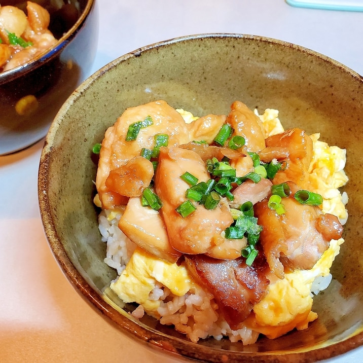 プライパンひとつで簡単 てりたまチキン丼 レシピ 作り方 By ヨギーニ 楽天レシピ